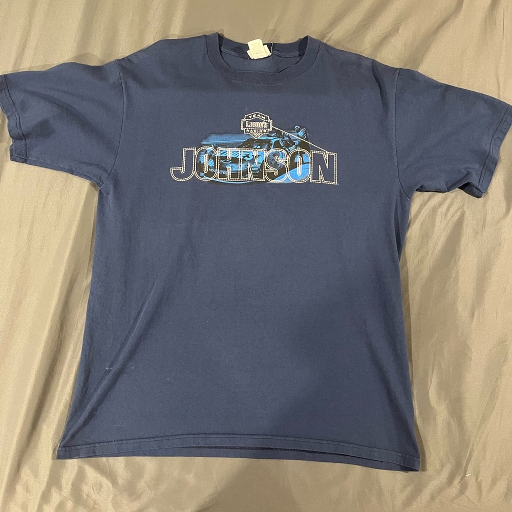 Vintage Jimmie Johnson Lowe’s racing shirt navy